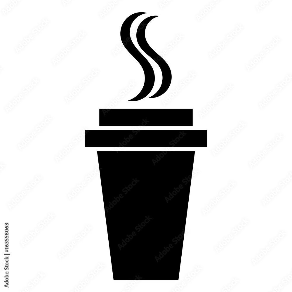 Hot coffee icon. Vector illustration. Hot coffee icon. Vector illustration.