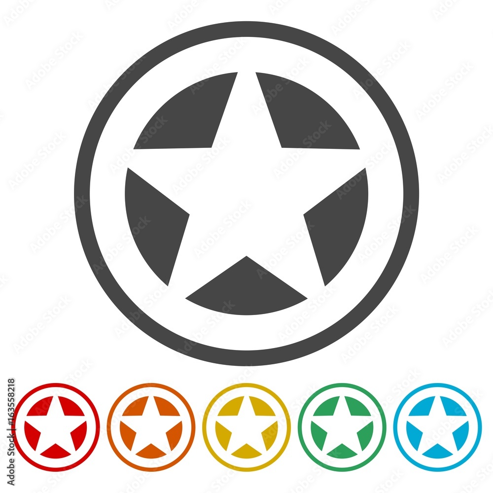 Star icons set - Illustration Star icons set - Illustration