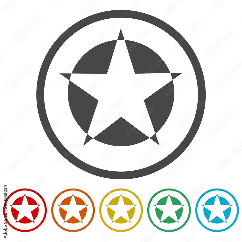Star icons set - Illustration Star icons set - Illustration