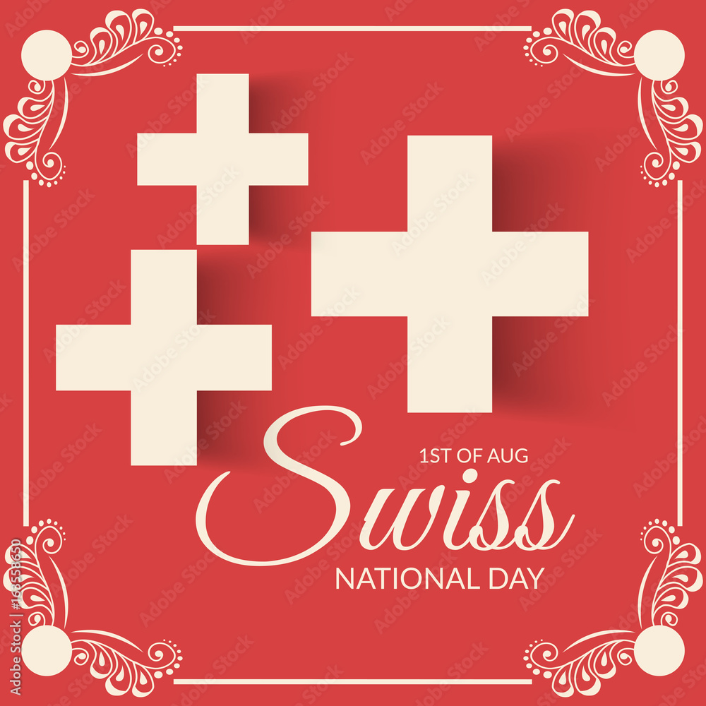 Obraz premium Swiss National Day.