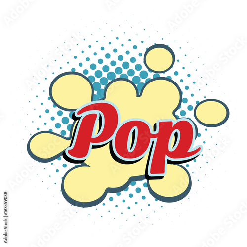 word pop comic style