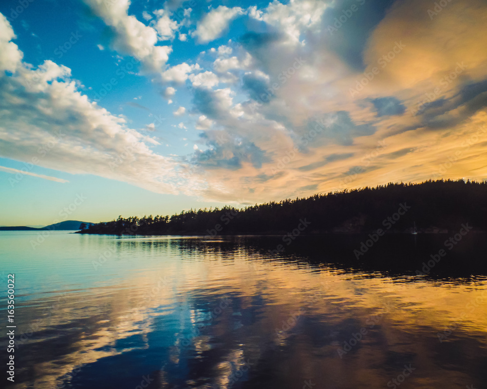 Sunset over the Puget Sound