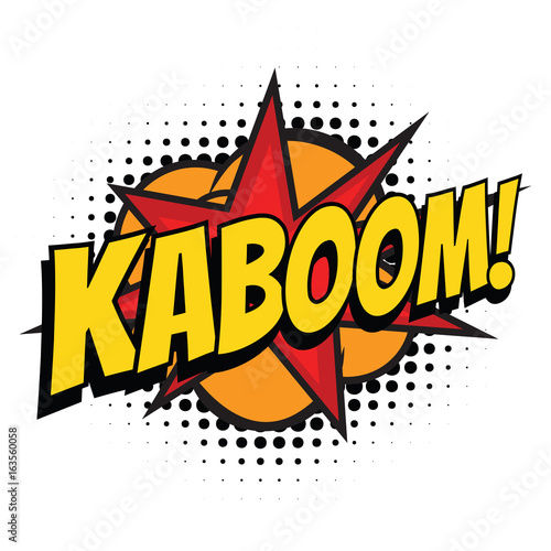 kaboom comic word photo