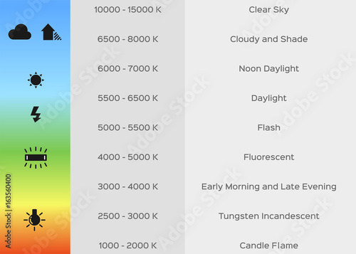 white balance vector . icon and infographic