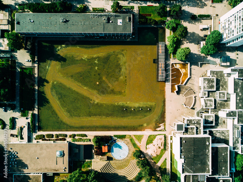 Aerial view of Espoo city, Finland 