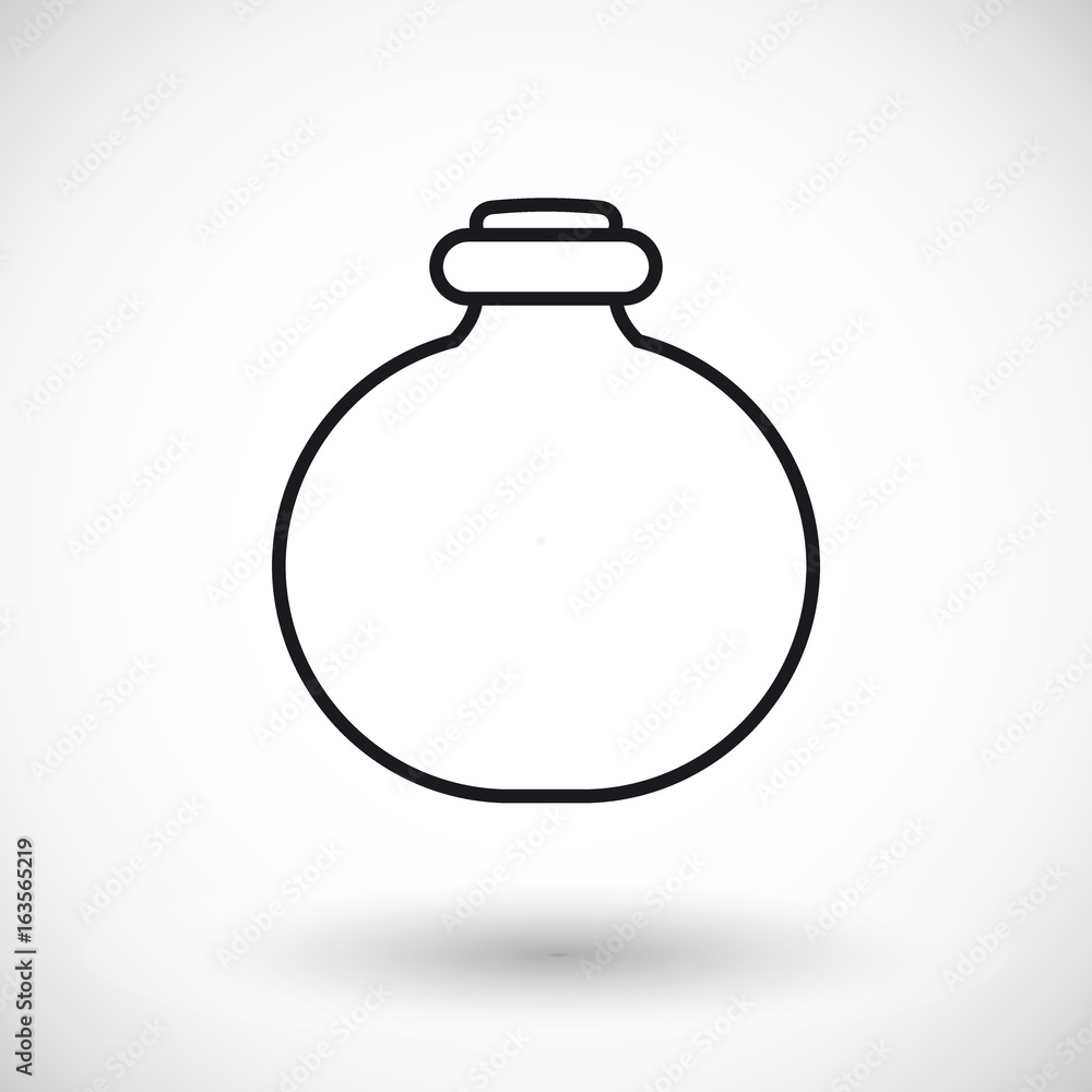 Jar thin line web icon Jar thin line web icon