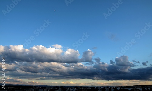 cloudy sky upon krakow photo