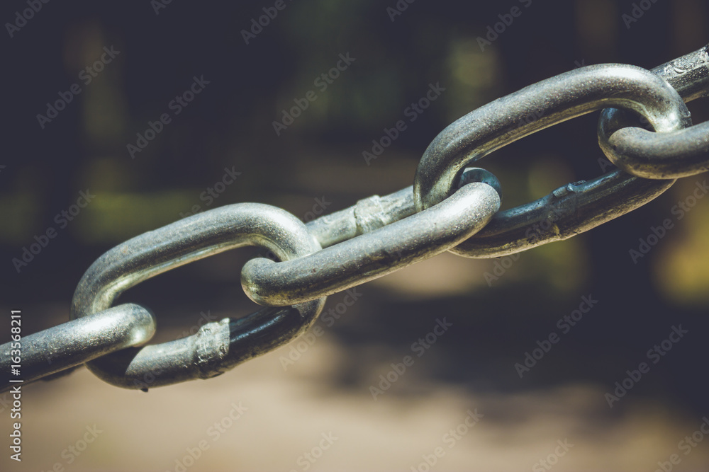 Stainless steel chain. Industrial metal background Stainless steel chain. Industrial metal background