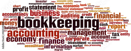 Bookkeeping word cloud