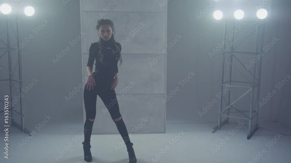 Female dancer in Vogue and Waacking dance style Female dancer in Vogue and Waacking dance style