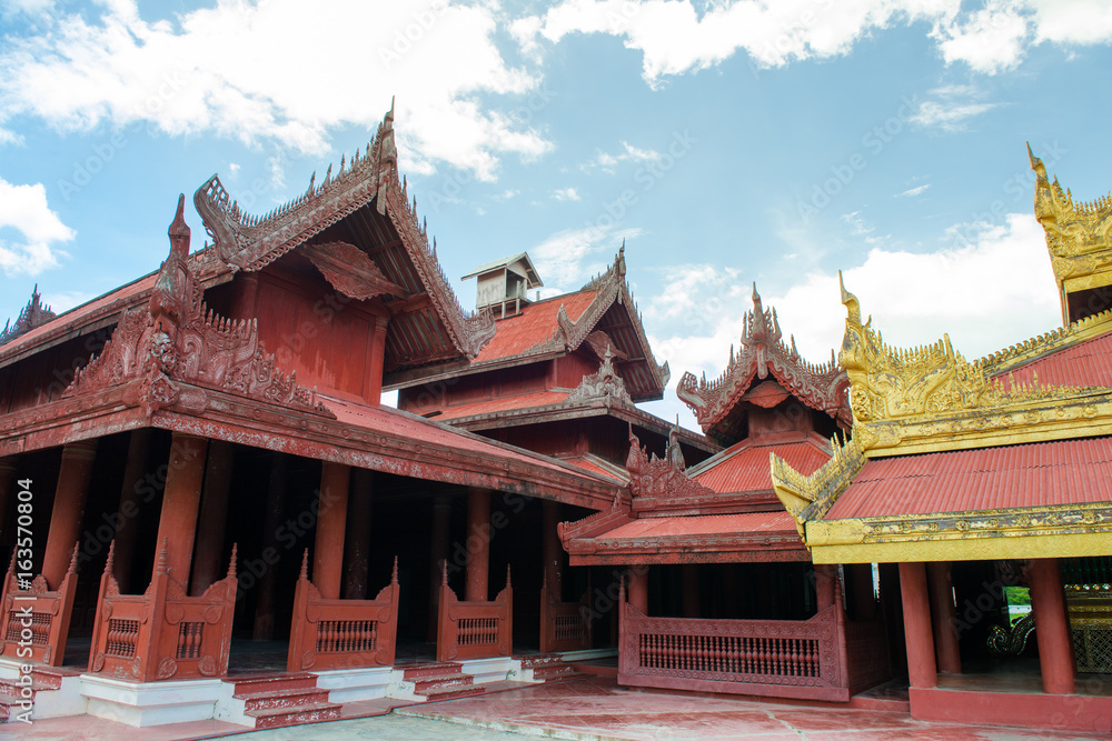 Mandalay palace ancient history at Mandalay city Myanmar Burma Mandalay palace ancient history at Mandalay city Myanmar Burma
