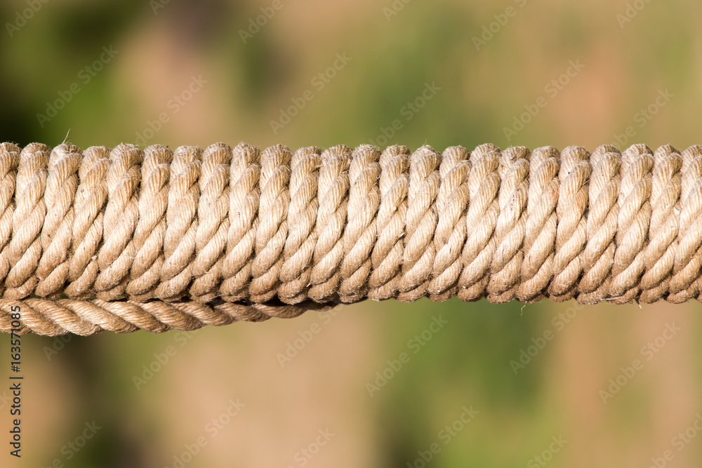Rope twisted on a pole Rope twisted on a pole
