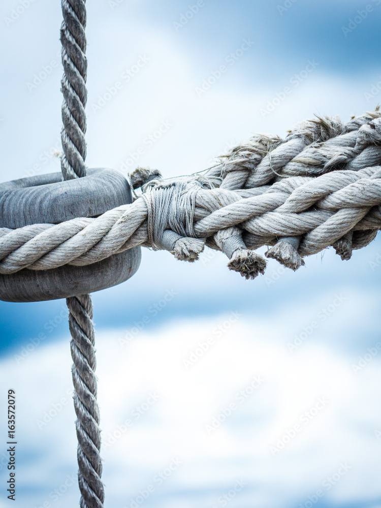 Harbor marina bolt with rope