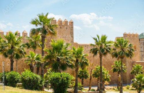 Wall of the Kasbah of Udayas  Rabat  Morocco