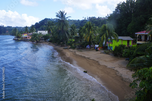 Calibishie village on Dominica island, Lesser Antilles