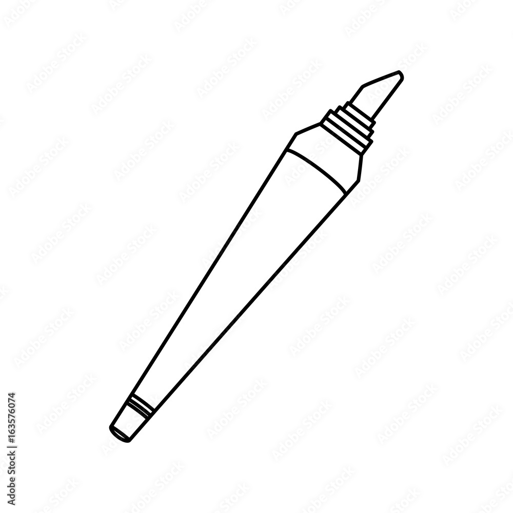 Fototapeta premium Marker draw utensil icon vector illustration graphic design