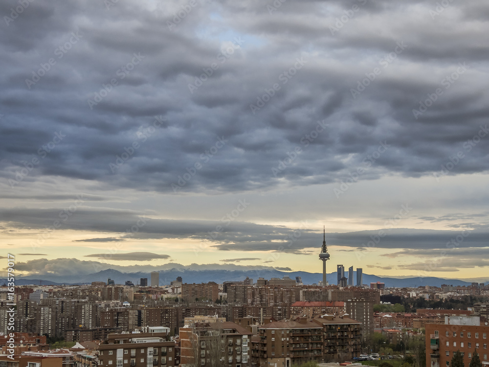 Obraz premium Four towers Madrid business
