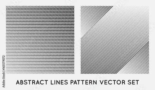 Wallpaper Mural Set of Diagonal Oblique Edgy Lines Pattern in Vector Torontodigital.ca
