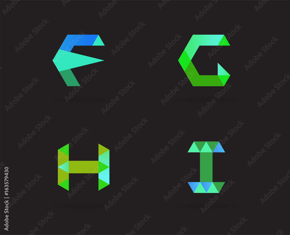 Set of Logo Letter Icon Design Template Elements in Vector Set of Logo Letter Icon Design Template Elements in Vector