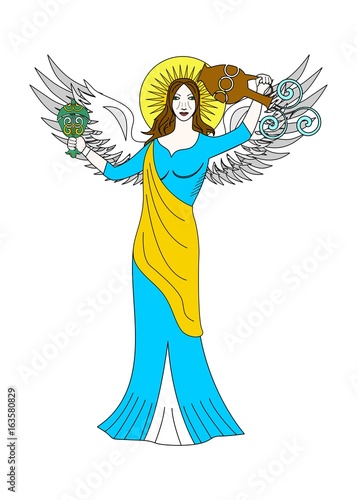 the angel woman