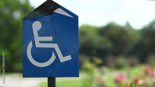 Wallpaper Mural A wheelchair sign in nature. In park.  Torontodigital.ca