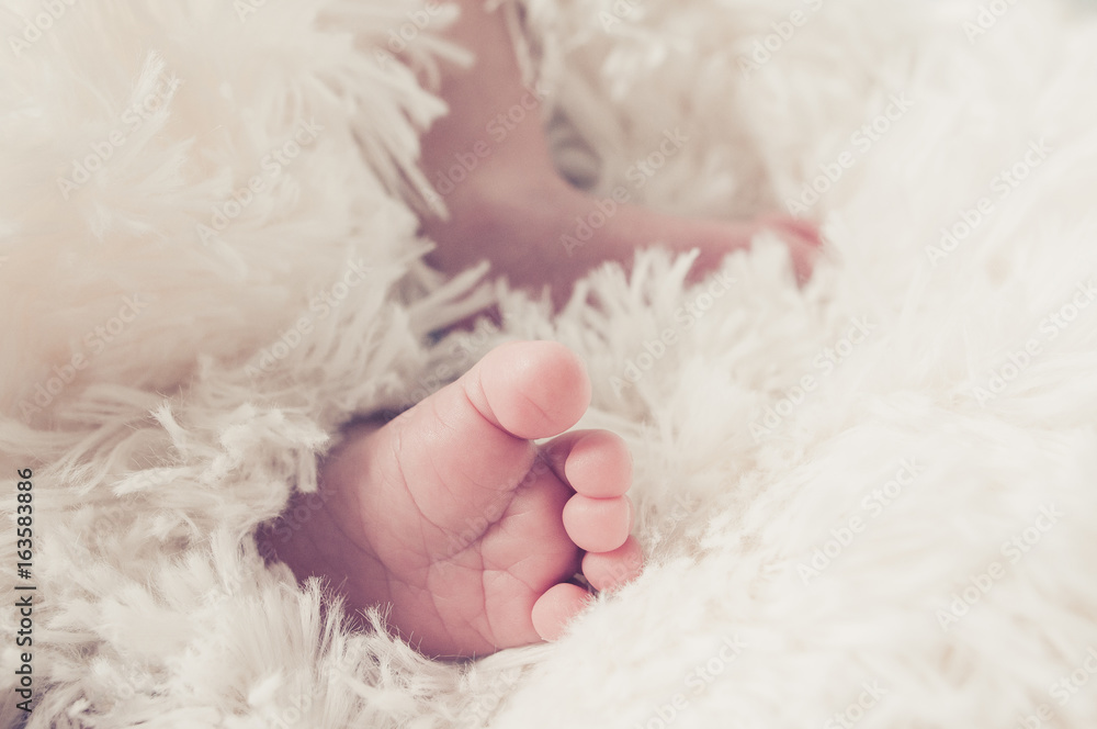 Tiny newborn's foot Tiny newborn's foot