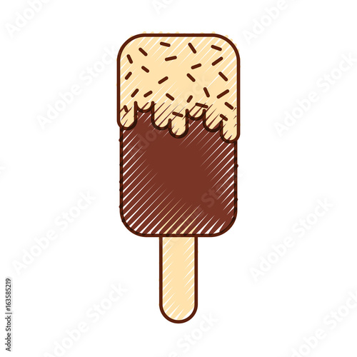 Delicious frozen palette icon vector illustration design