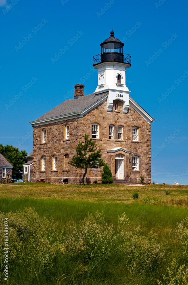 Sheffield Island lighthouse is a favorite tourist attraction in the summer months in Connecticut.