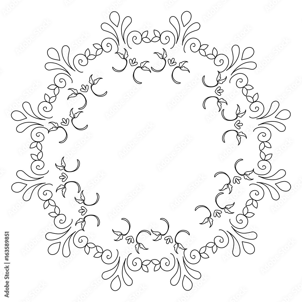 Elegant Victorian with circular shaped frame vector illustration design Elegant Victorian with circular shaped frame vector illustration design