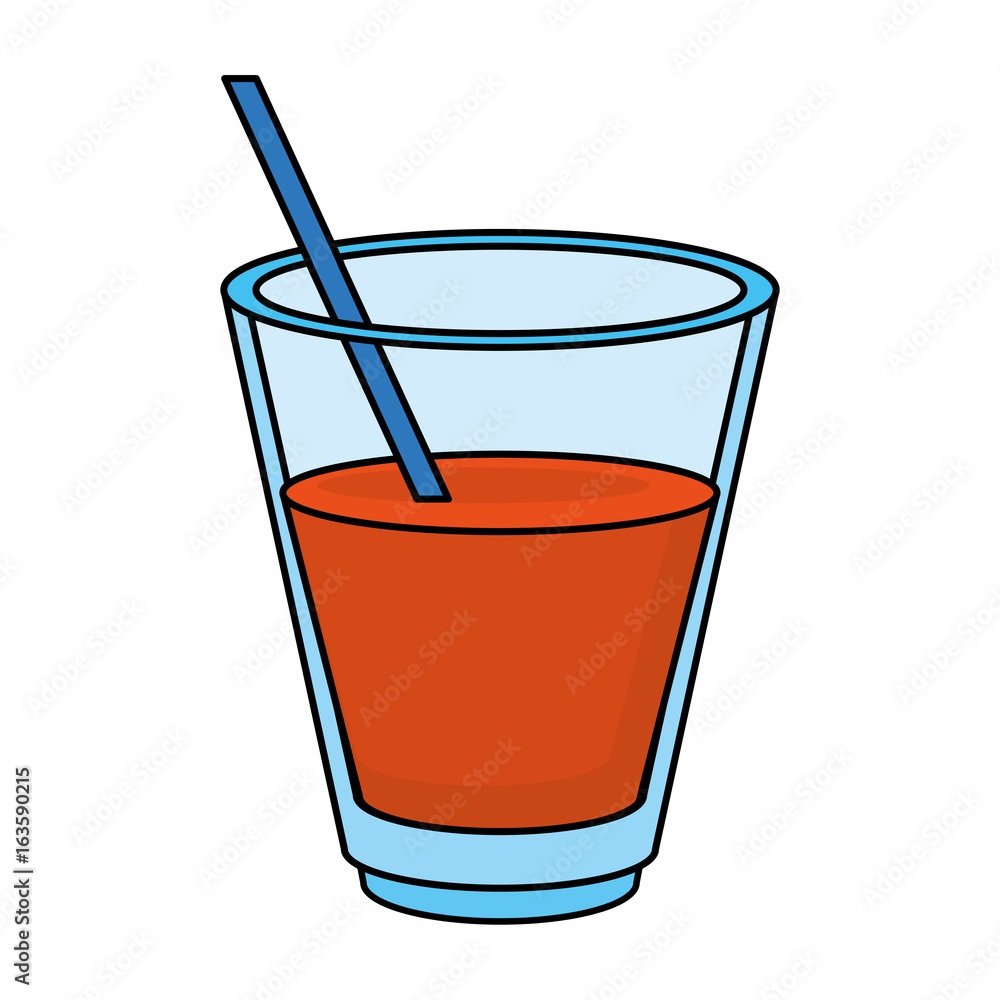 Orange juice glass over white background vector illustration Orange juice glass over white background vector illustration