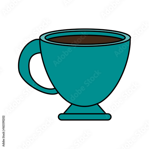 Coffee cup over white background vector illustration