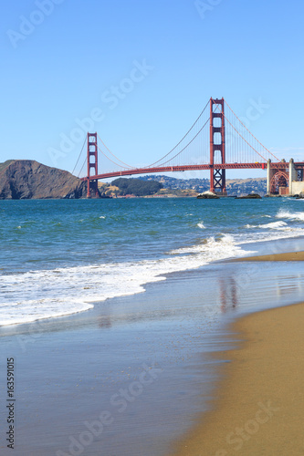 Photography View of the Golden Gate Bridge from Baker Beach