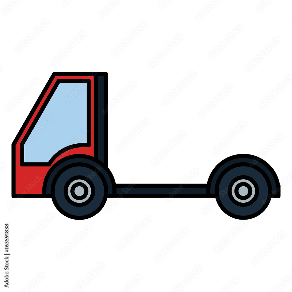 delivery service truck isolated icon vector illustration design