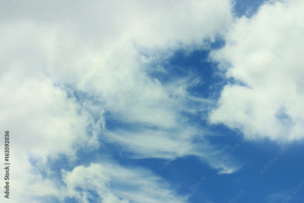 Obraz premium blue sky with clouds background