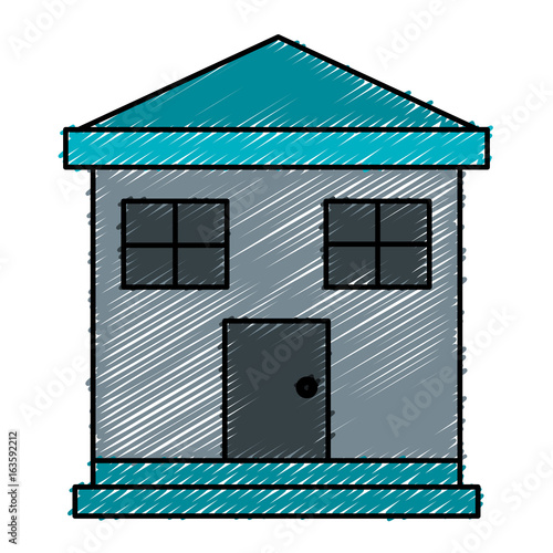 exterior house isolated icon vector illustration design