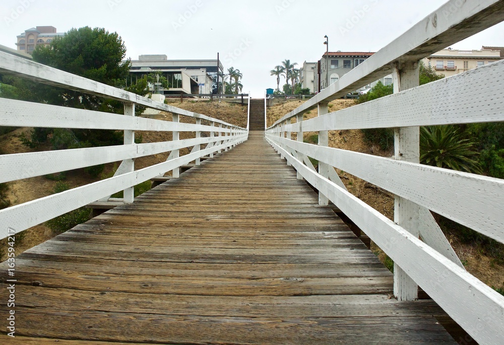 Footbridge with steps