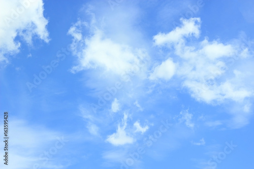 blue sky with white clouds