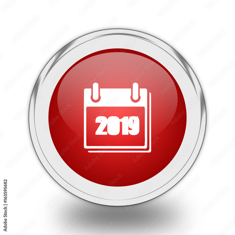New year 2019 icon. New year 2019 icon.