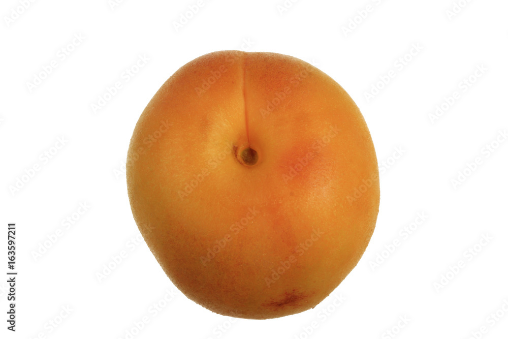 Ripe apricot Isolated on White Background Ripe apricot Isolated on White Background