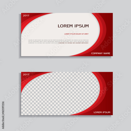 Red flyer design template