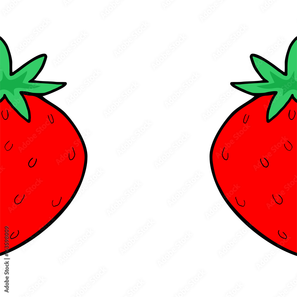Obraz premium strawberry illustration