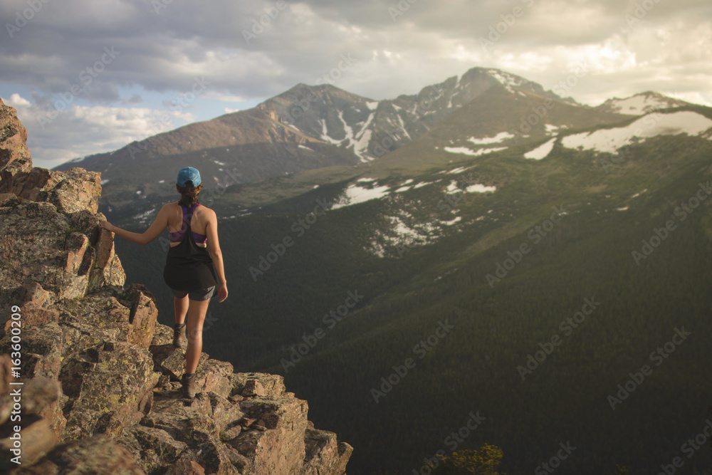 Fototapeta premium Longs Peak Sunset