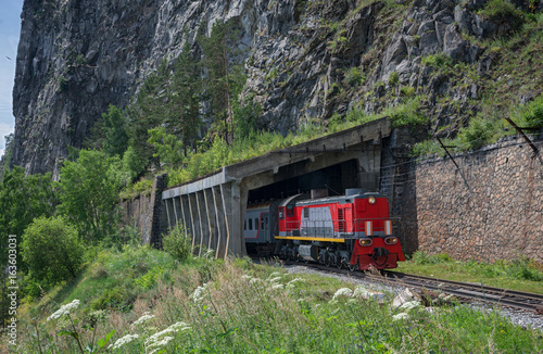 Summer on Circum-Baikal Railway, Eastern Siberia, Irkutsk region