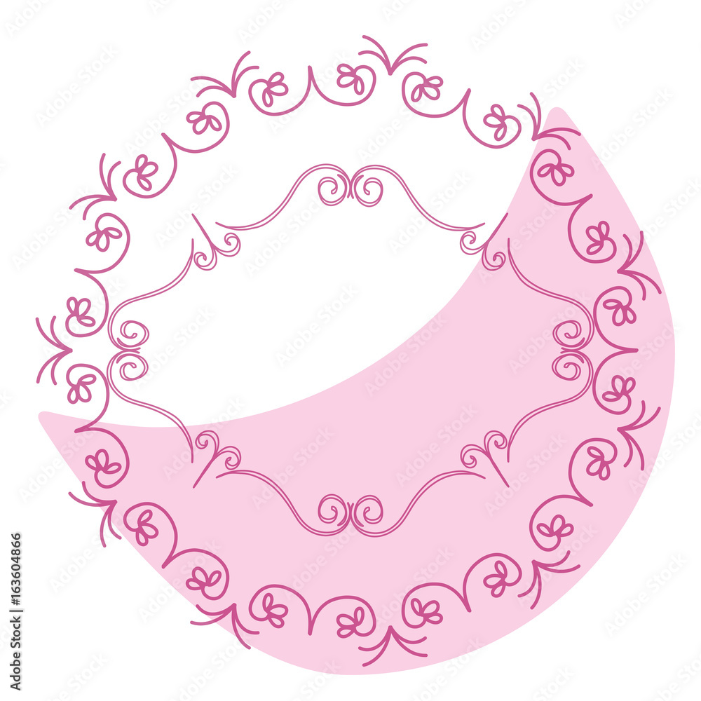 Elegant Victorian with circular shaped frame vector illustration design Elegant Victorian with circular shaped frame vector illustration design