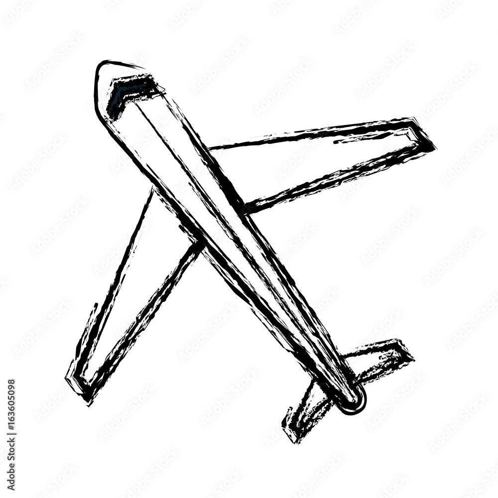 Obraz premium airplane flying isolated icon vector illustration design