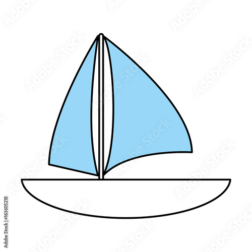 sailboat vector illustration