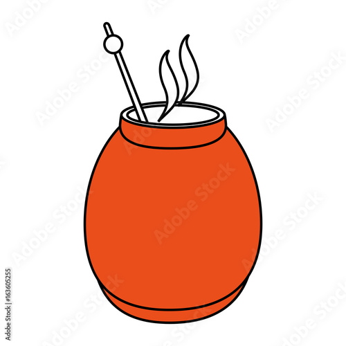mate drink vector illustration