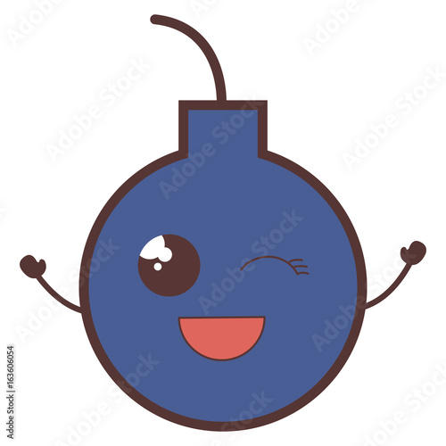 boom explosive comic character vector illustration design