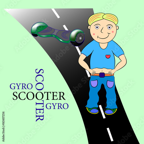 gyroscooter illustration 