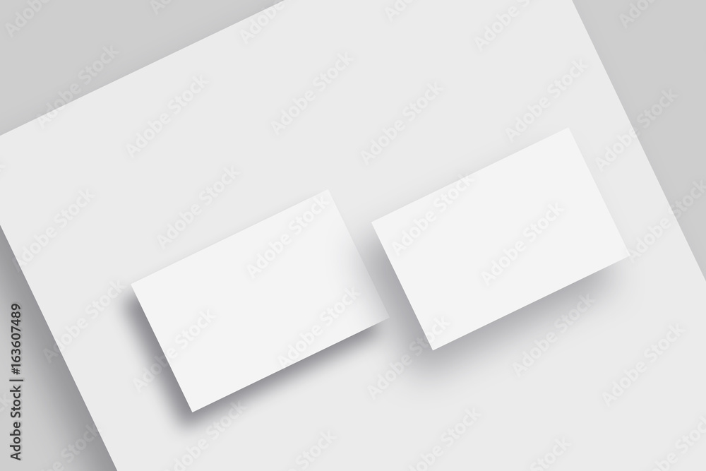 Business Card and Letterhead Mock Up, Blank Template, Isolated background Business Card and Letterhead Mock Up, Blank Template, Isolated background
